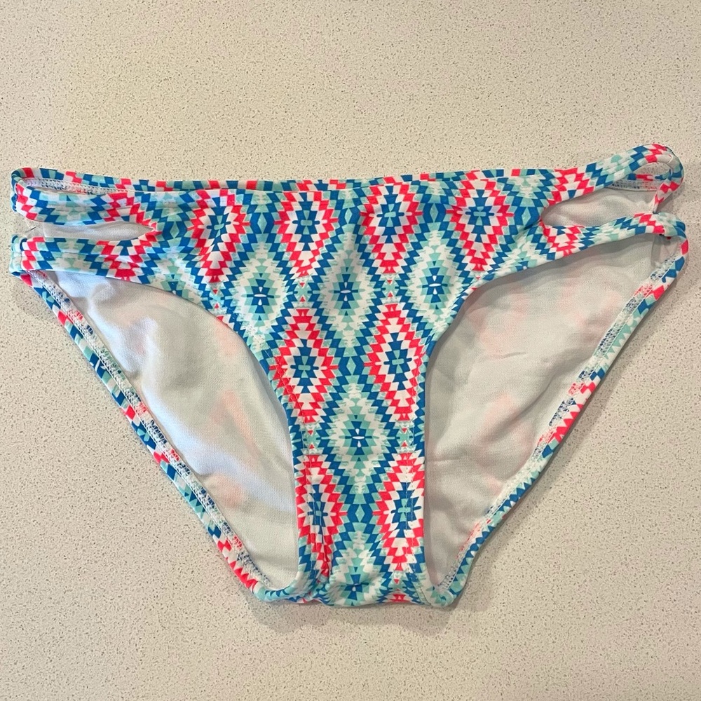 Xhilaration Swim Geometric Bright Color Bottoms!